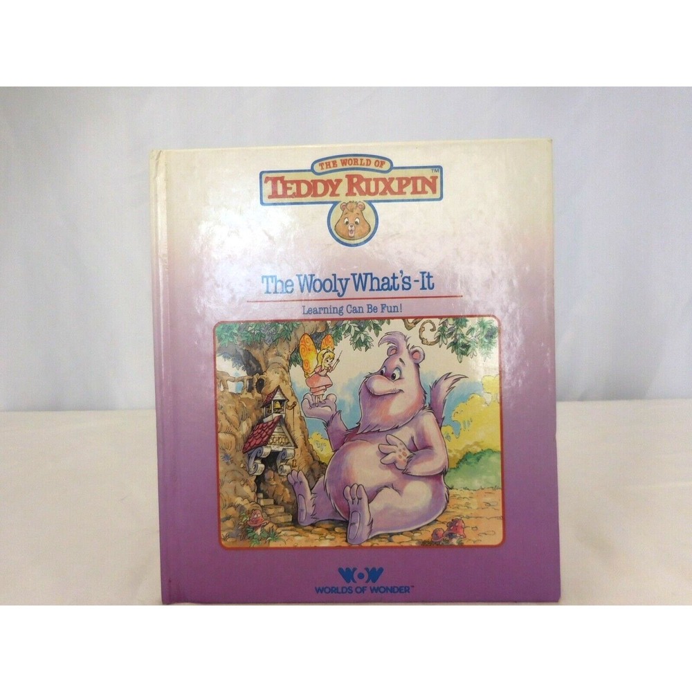 Teddy Ruxpin The Story of  The Wooly What's It  HC Book ONLY Vintage 1985